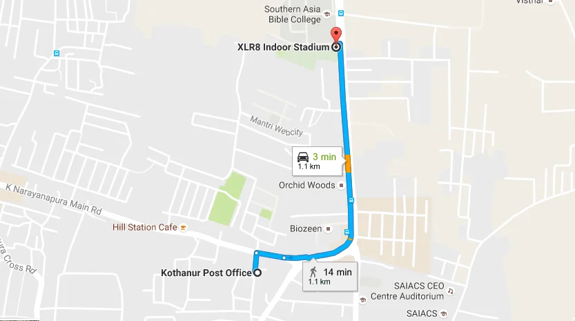 xlr8 location Bangalore