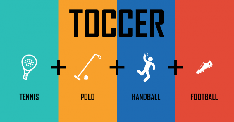 Hybrid Sports - Toccer, ChessBoxing, Frisbee Golf - Toccer = Tennis + Polo + Soccer + Handball