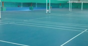 12 synthetic badminton courts at Bellandur. Playstation badminton academy.