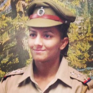 A rare picture of Geeta Phogat (DSP) in uniform