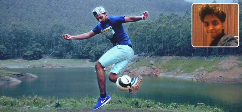 nikita sundaram and satish freestyle football