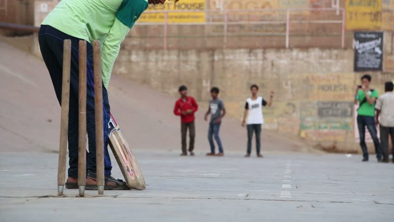 street cricket played by kids