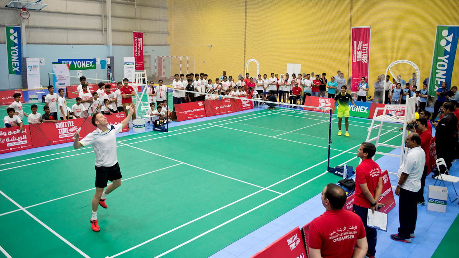 Бадминтон группа. Al Nasr Badminton Court, Dubai.
