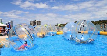 7 Places In Bangalore Where You Can Enjoy Playing Fun Sports water zorbing in bangalore