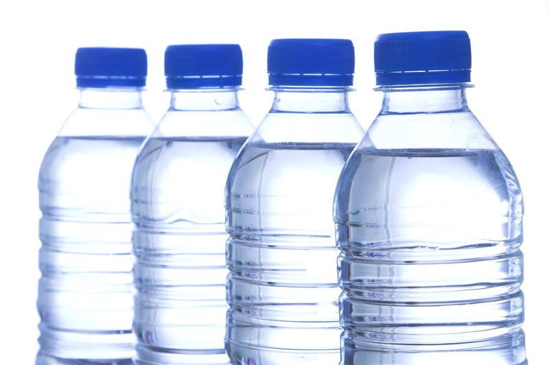 Bottled Water In Line