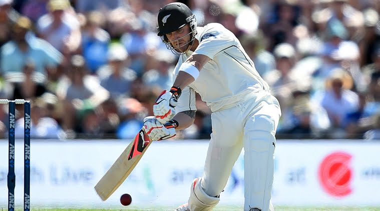 New Zealand's captain Brendon McCullum hits a boundary during the first day of the second test against Australia in Christchurch, New Zealand