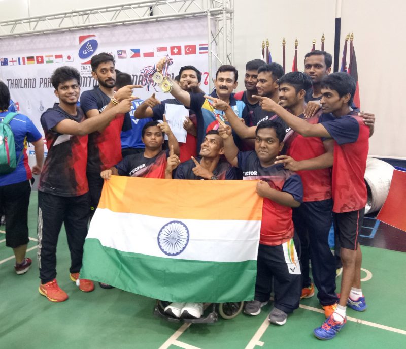 indian para athletes at the Thailand open