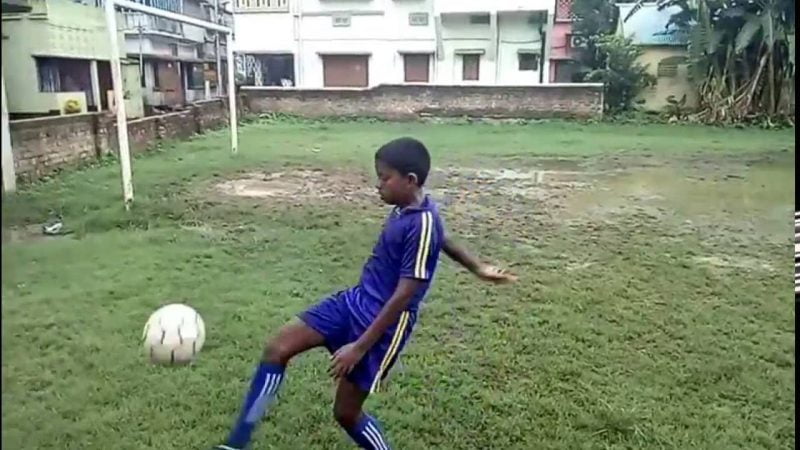 indian kids football training