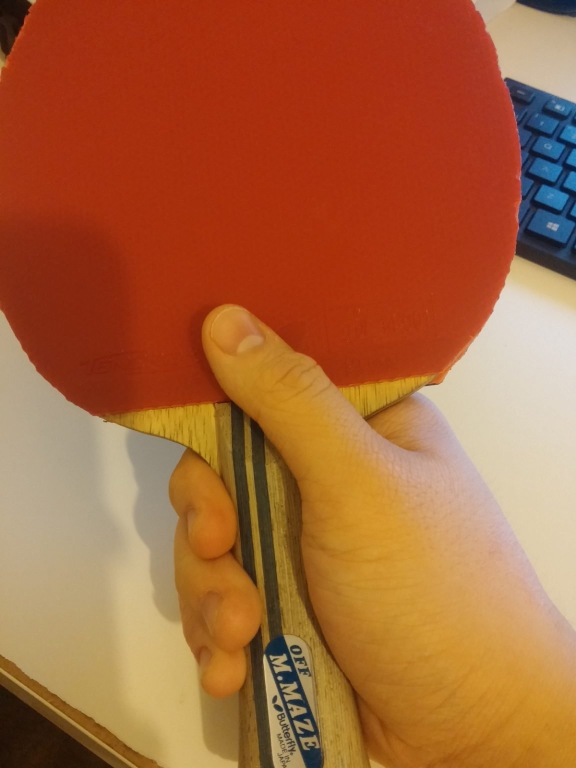 backhand grip table tennis Playo