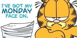 Garfield against Monday Blues