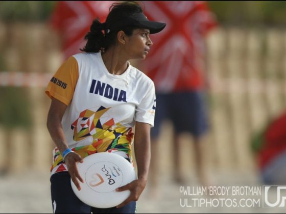 Sneha Patil and her frisbee