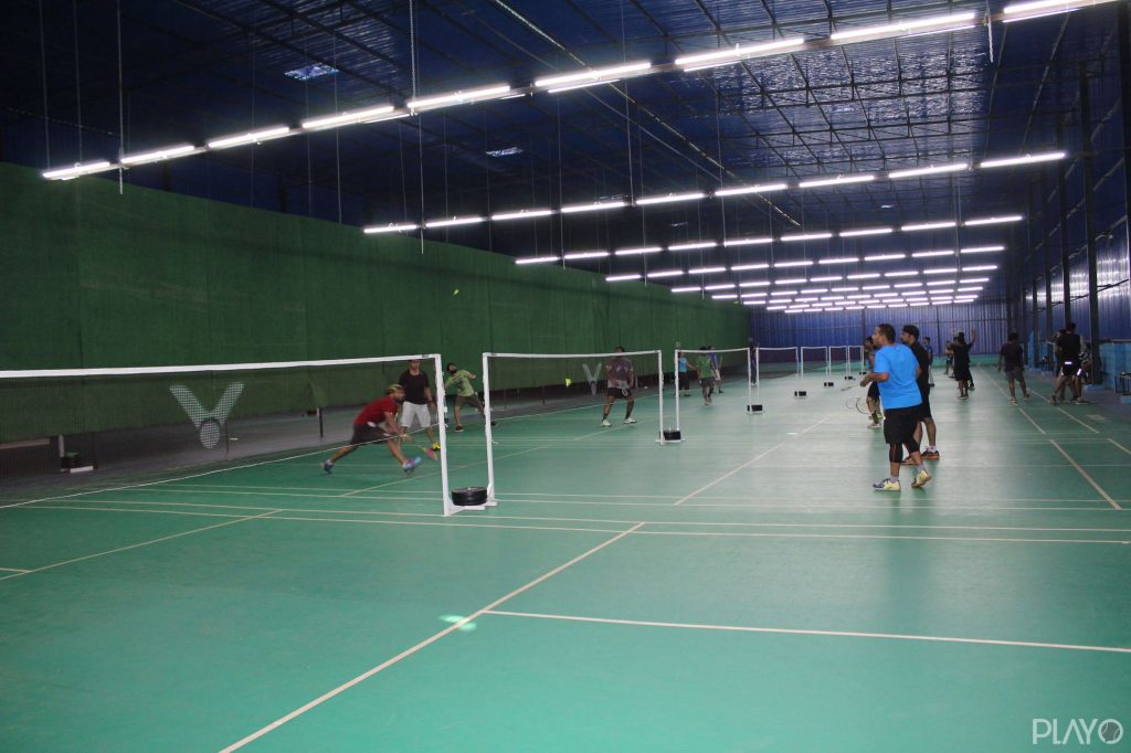 Badminton courts in Orchid Sports Academy