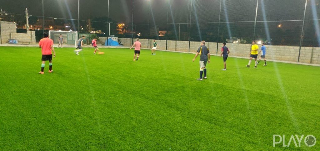 A football venue in Ahalya Sports, Bangalore 