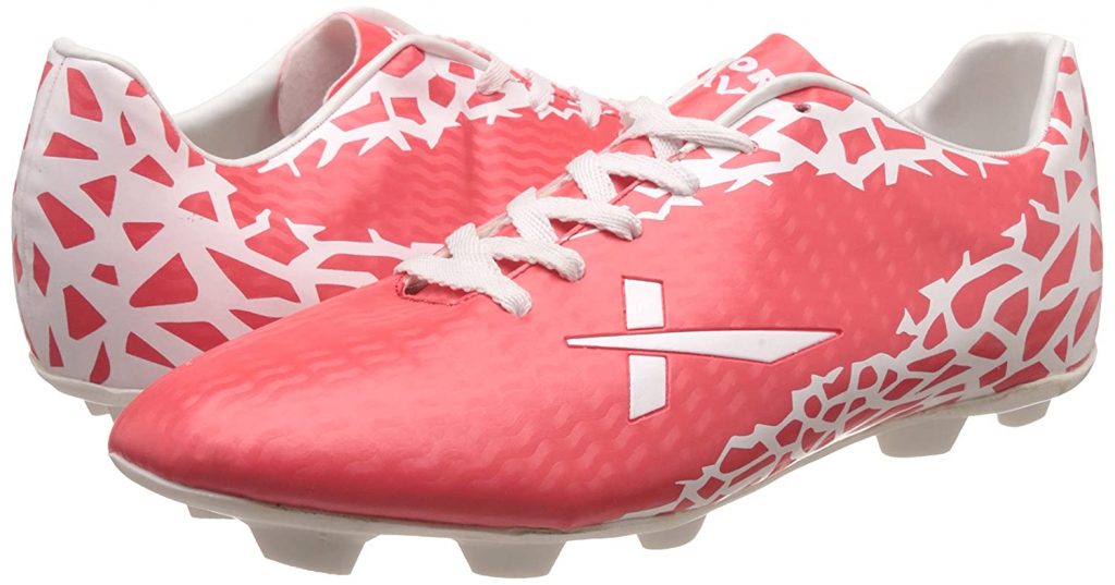Vector X Wave Football Shoes (White-Red)