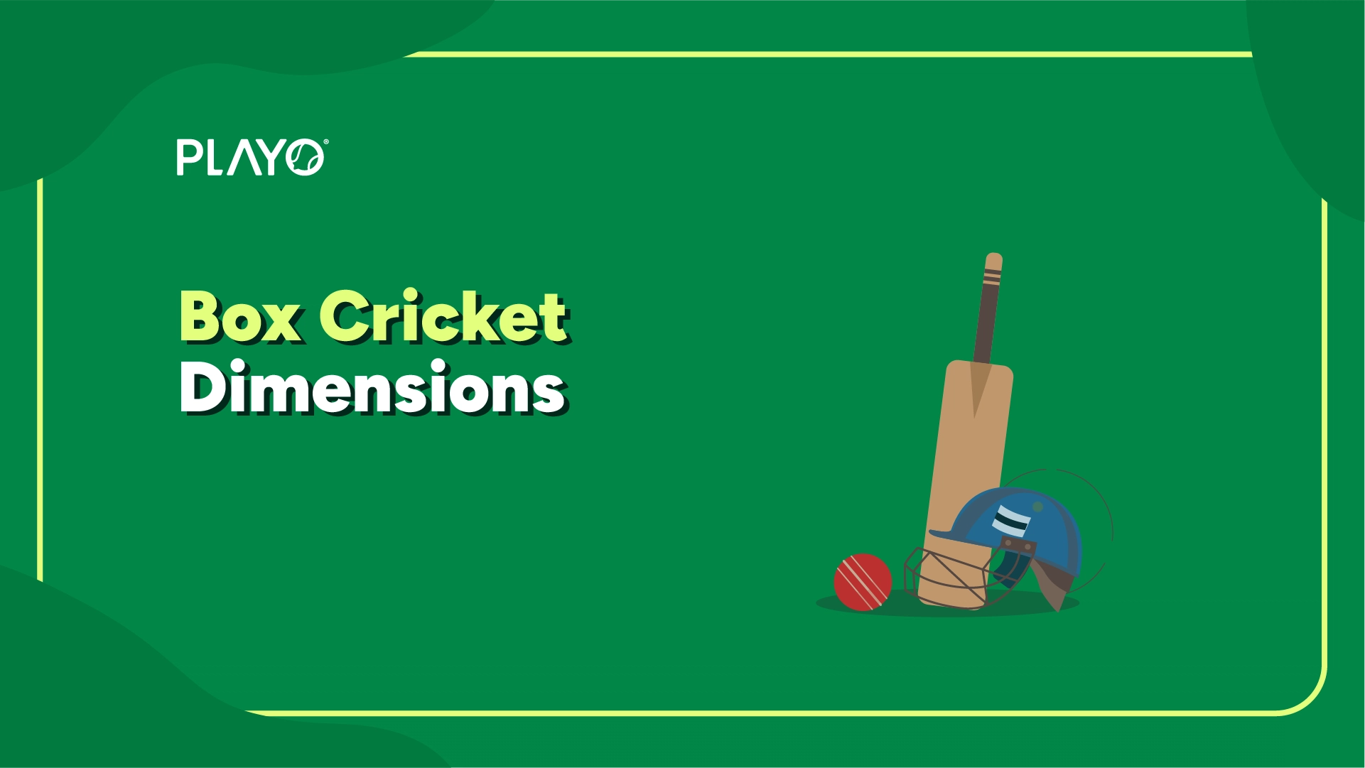 Box cricket dimensions