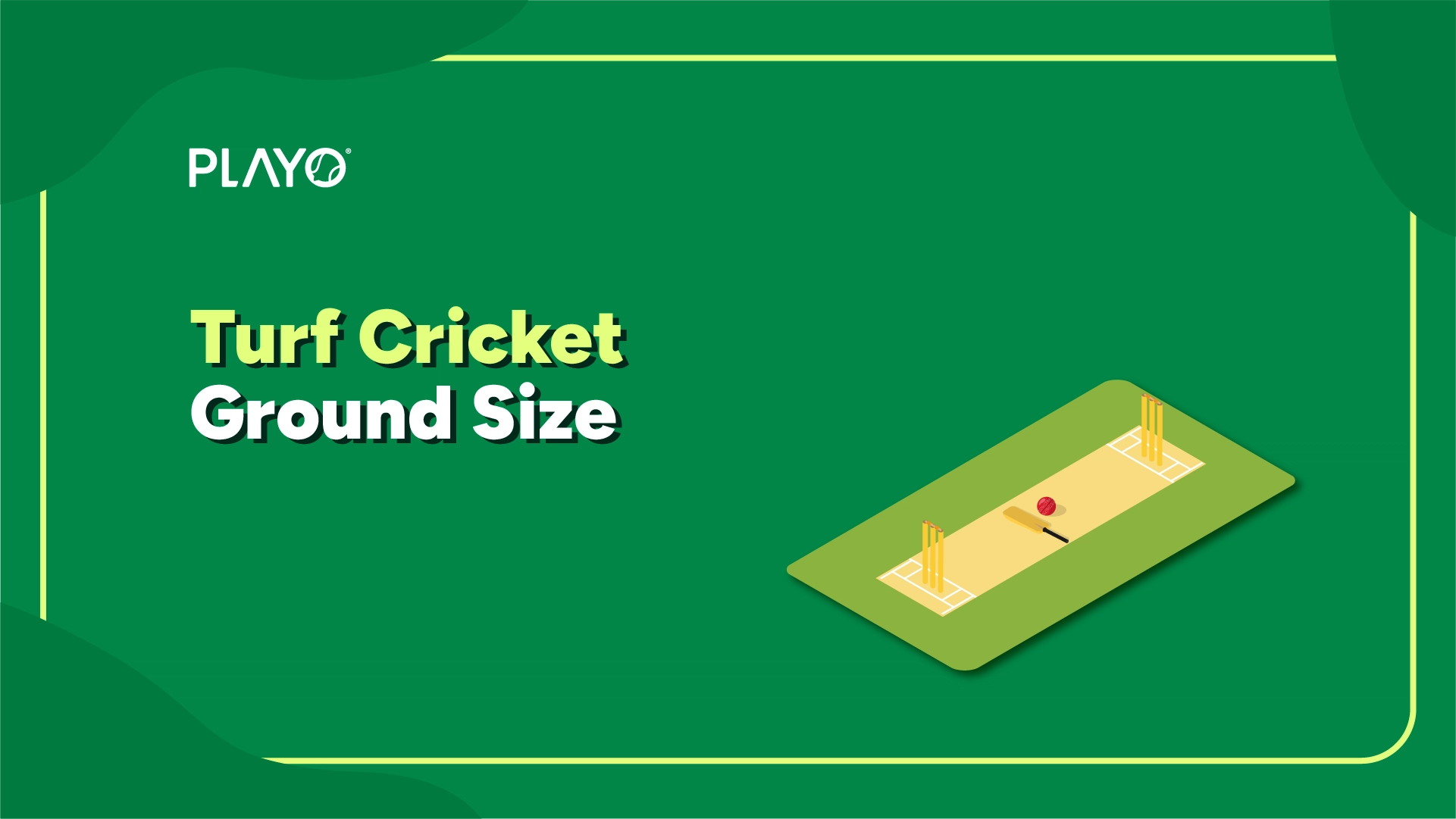 Turf cricket ground size