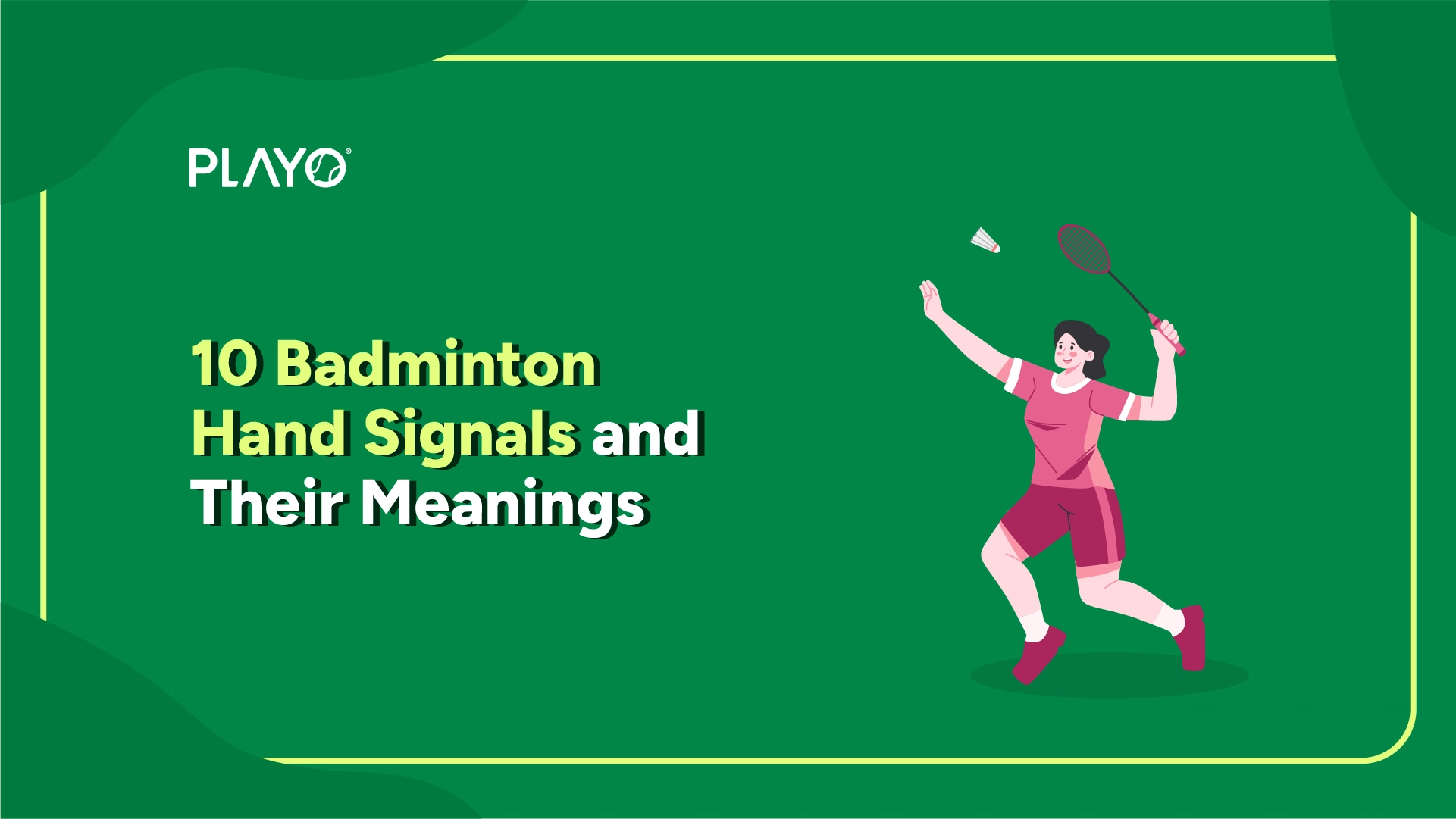 Badminton hand signals