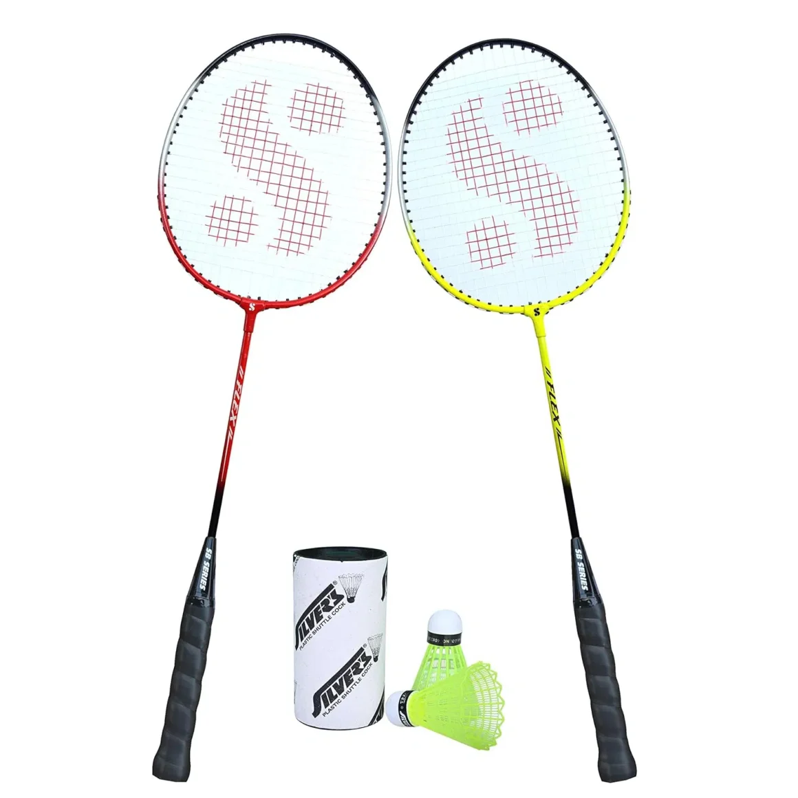Silver’s Flex Combo‑5 Badminton Racket Set
