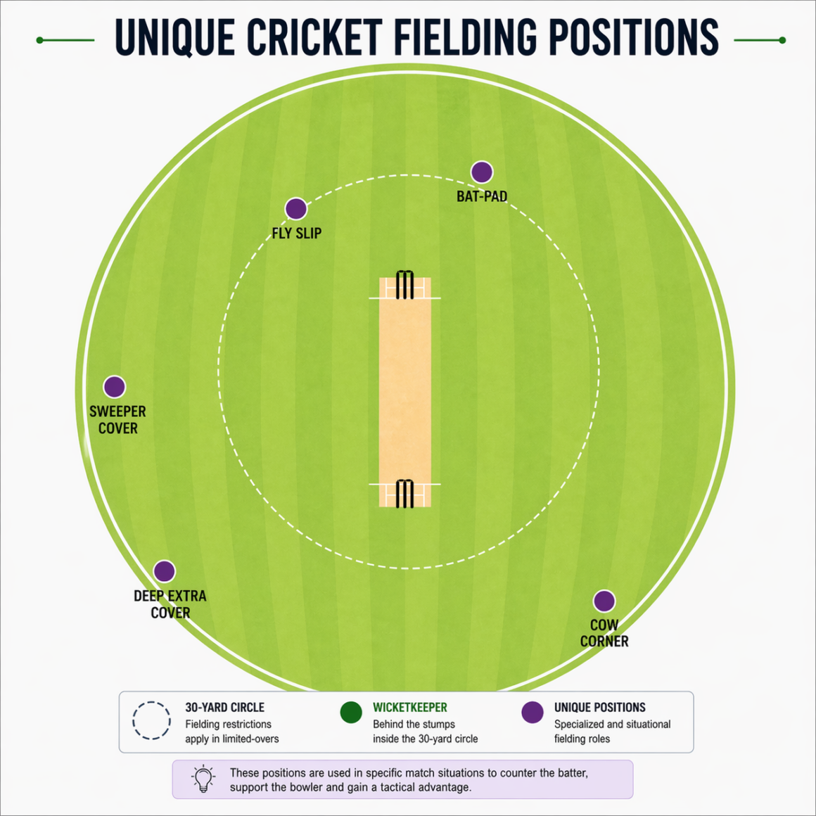 Unique Cricket Fielding Positions