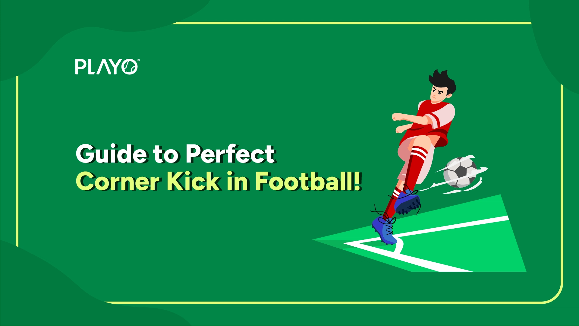 Corner kick in football