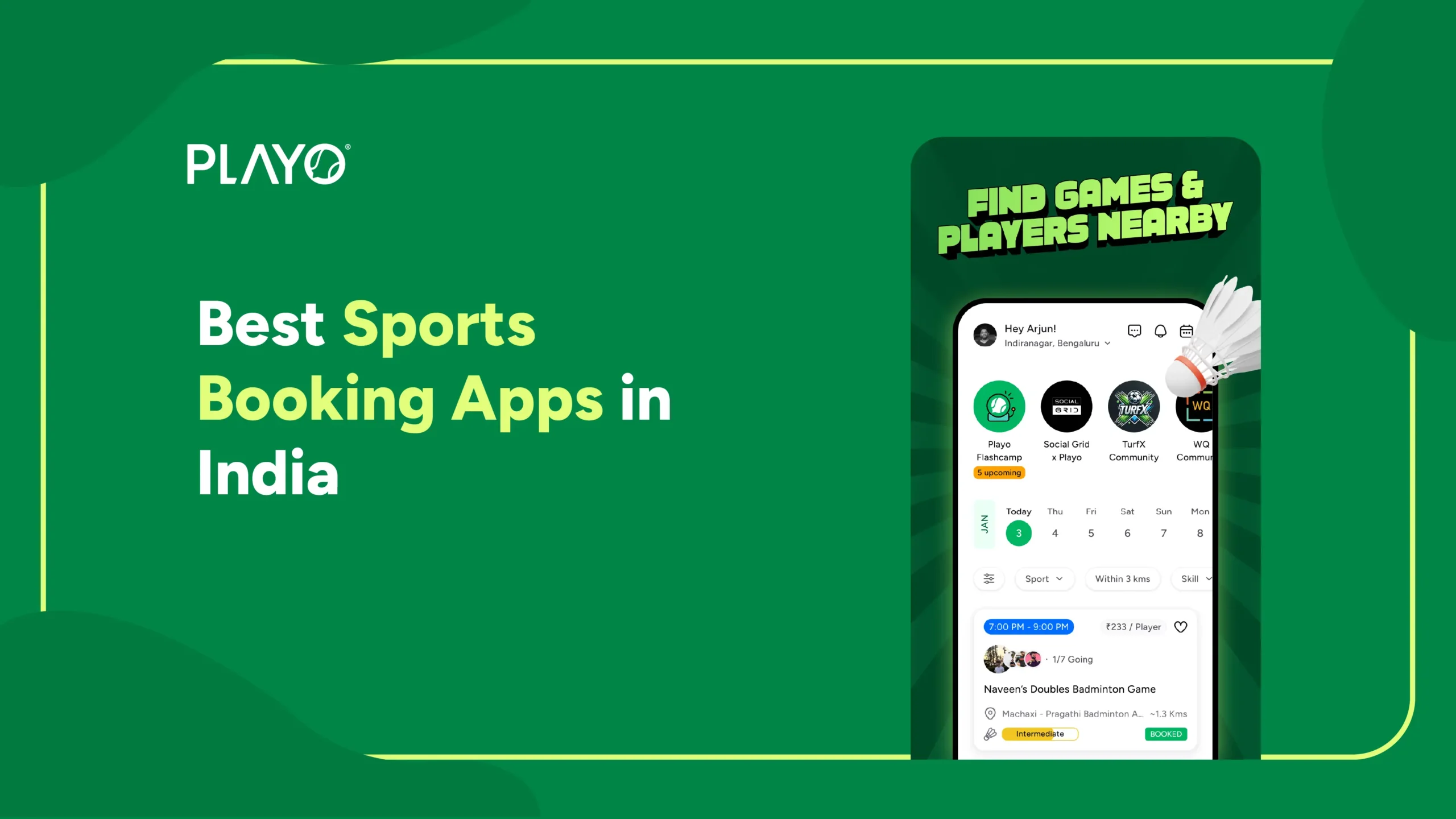 Playo- sports booking app Playo- sports booking app