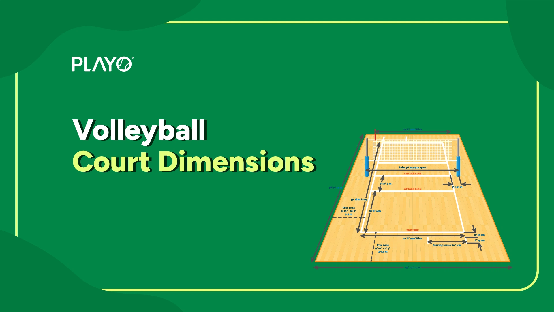 Volleyball Court Dimensions