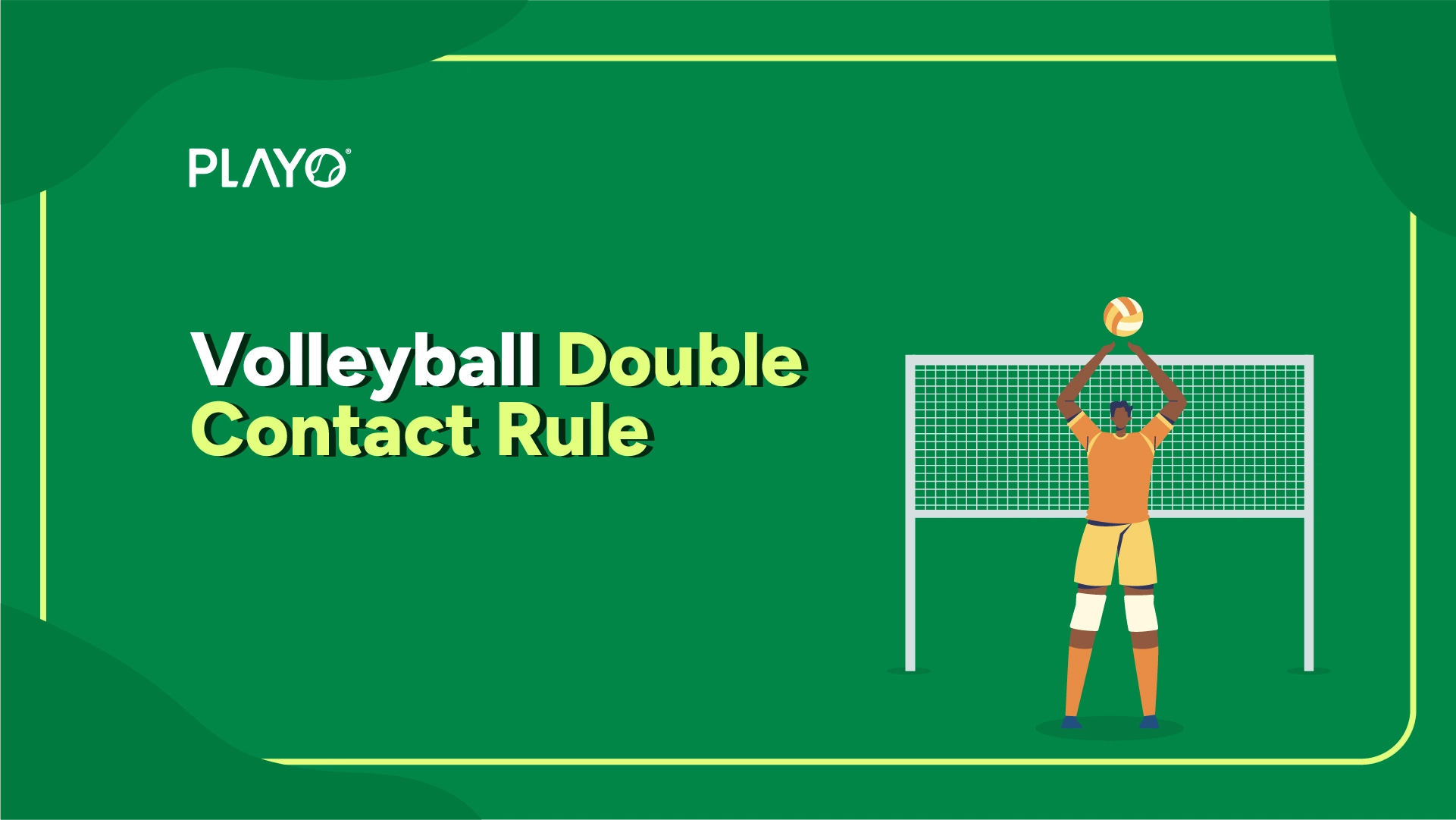 Volleyball double contact rule